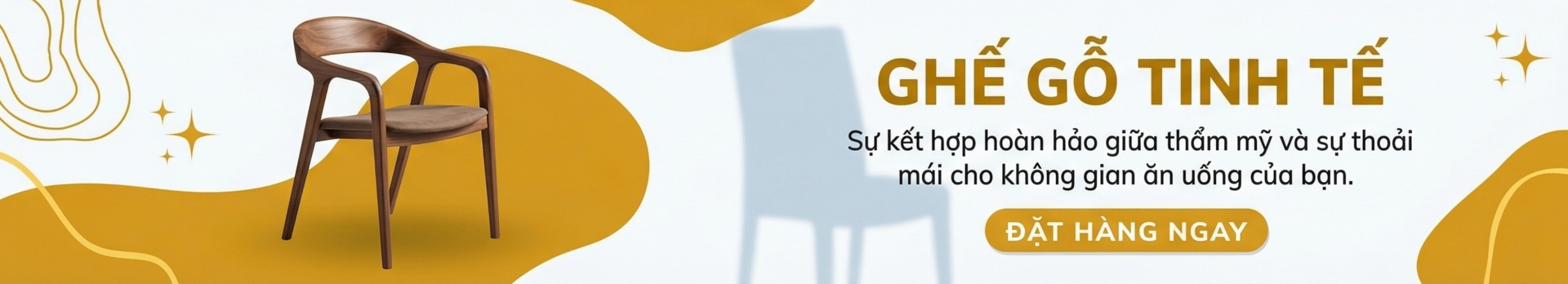 Banner sản phẩm ghế gỗ