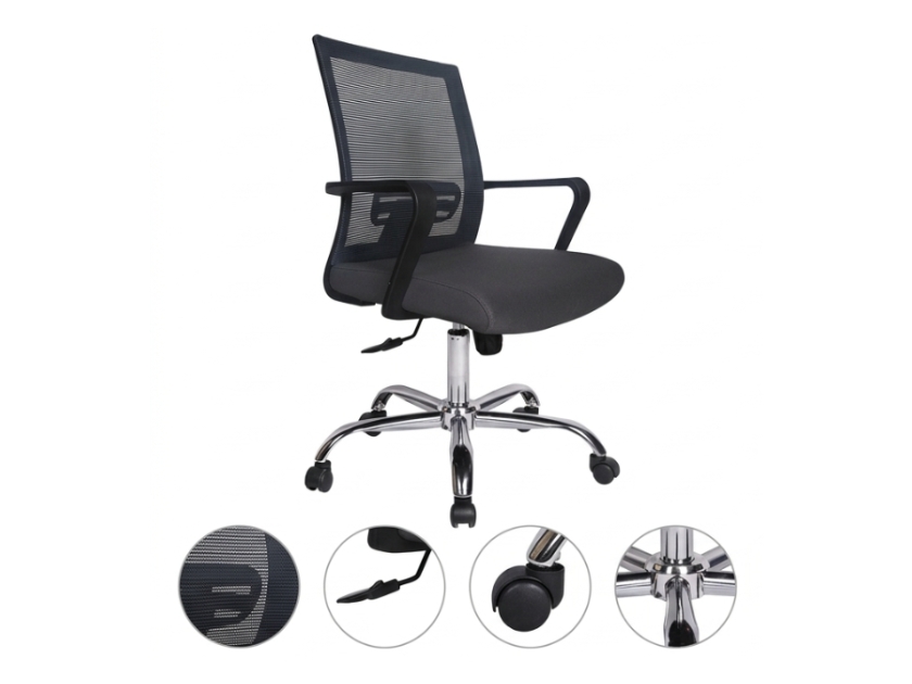 Ghế Lưới Văn Phòng LX16 Chân Mạ – Ghế Nhân Viên Cao Cấp - Ảnh 2