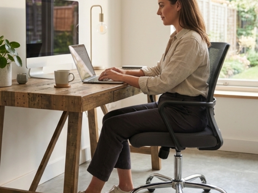 Ghế Lưới Văn Phòng LX16 Chân Mạ – Ghế Nhân Viên Cao Cấp - Ảnh 3