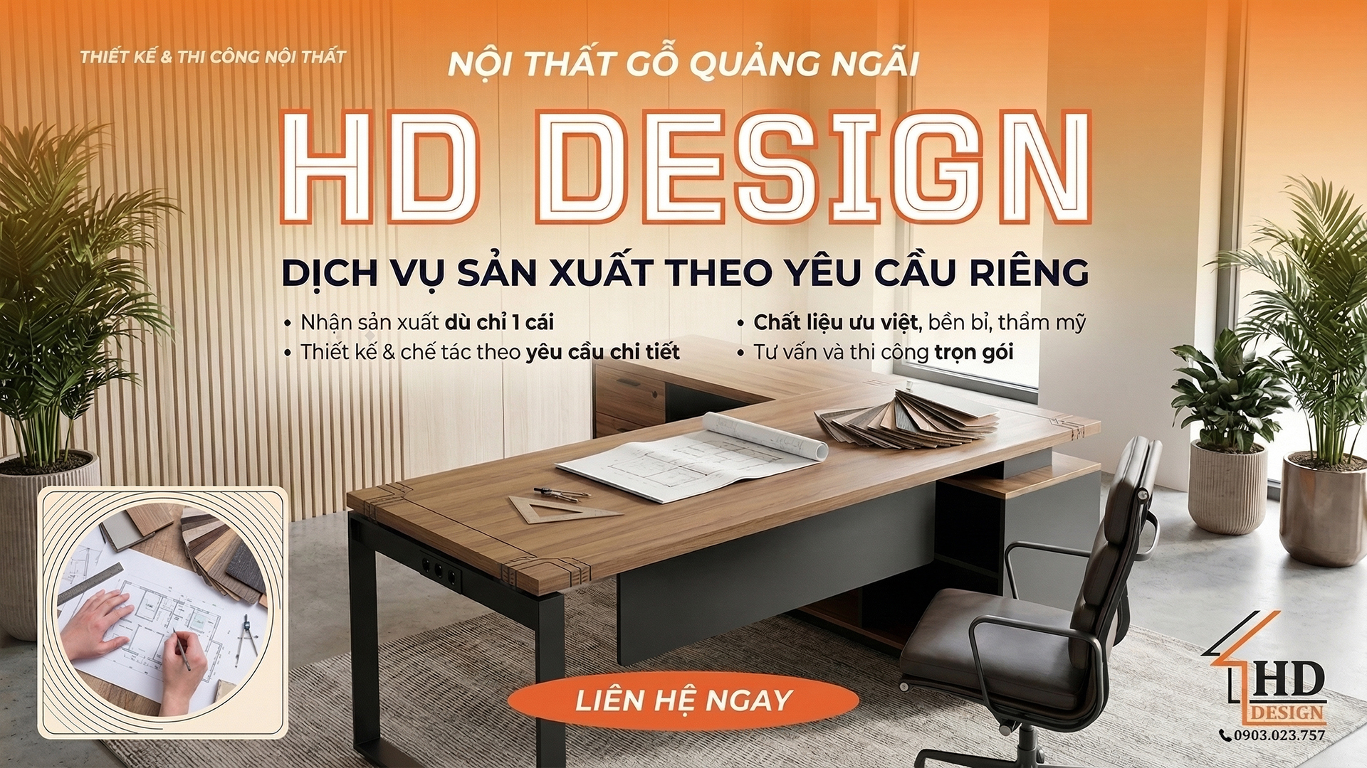 Thi công nội thất gỗ Quảng Ngãi