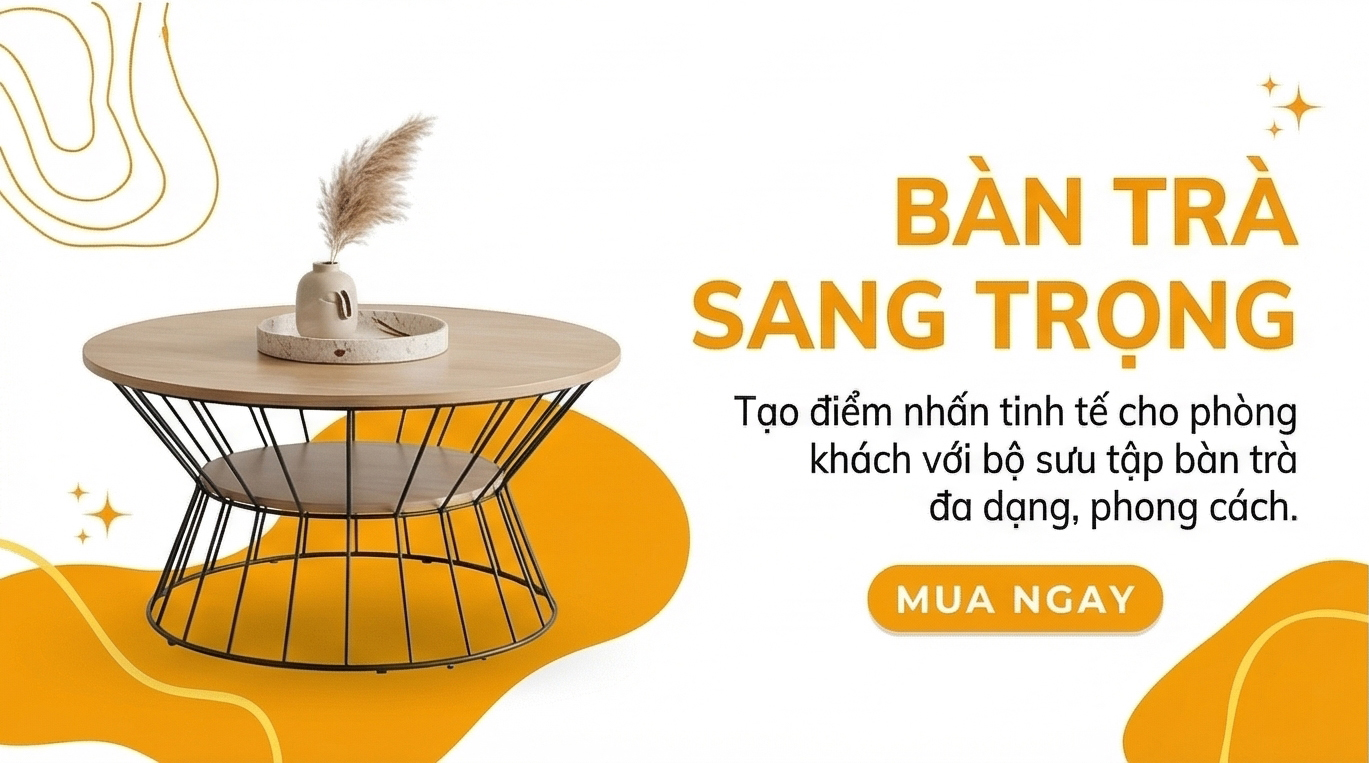 bàn trà sang trọng