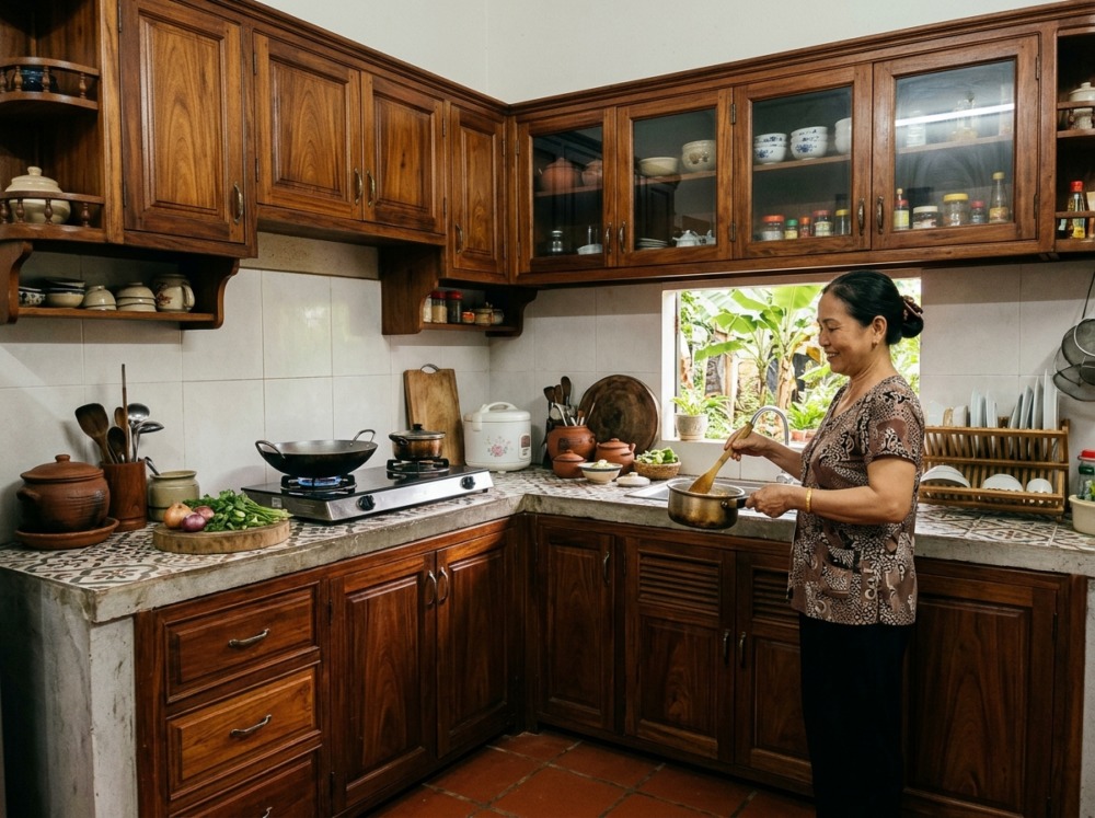 Tủ Bếp Gỗ Quảng Ngãi Đẹp