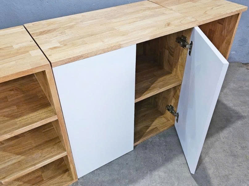 HỆ TỦ BẾP GỖ CAO SU – GỌN GÀNG, TIỆN LỢI, ĐẸP KHÔNG GIAN BẾP - Ảnh 5